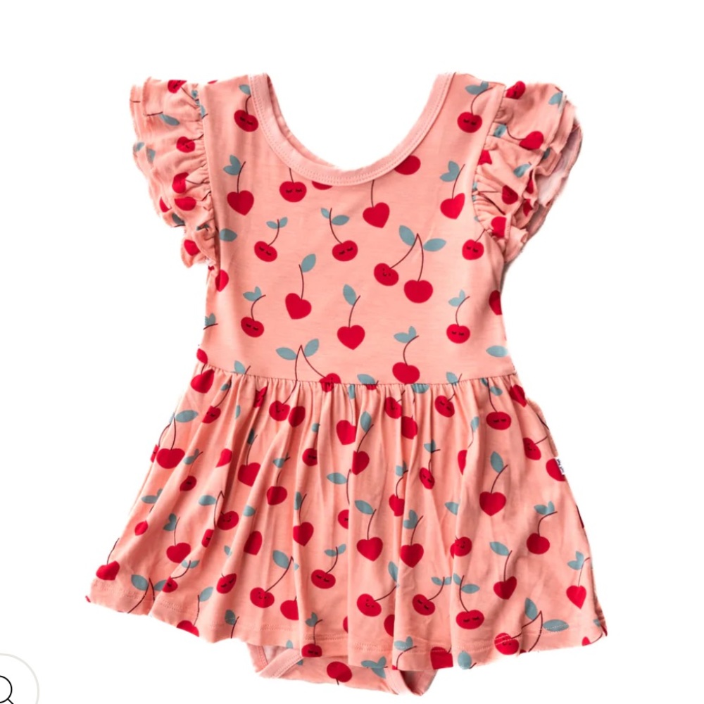 Little Sleepies Cherry Dress NWT 3-6